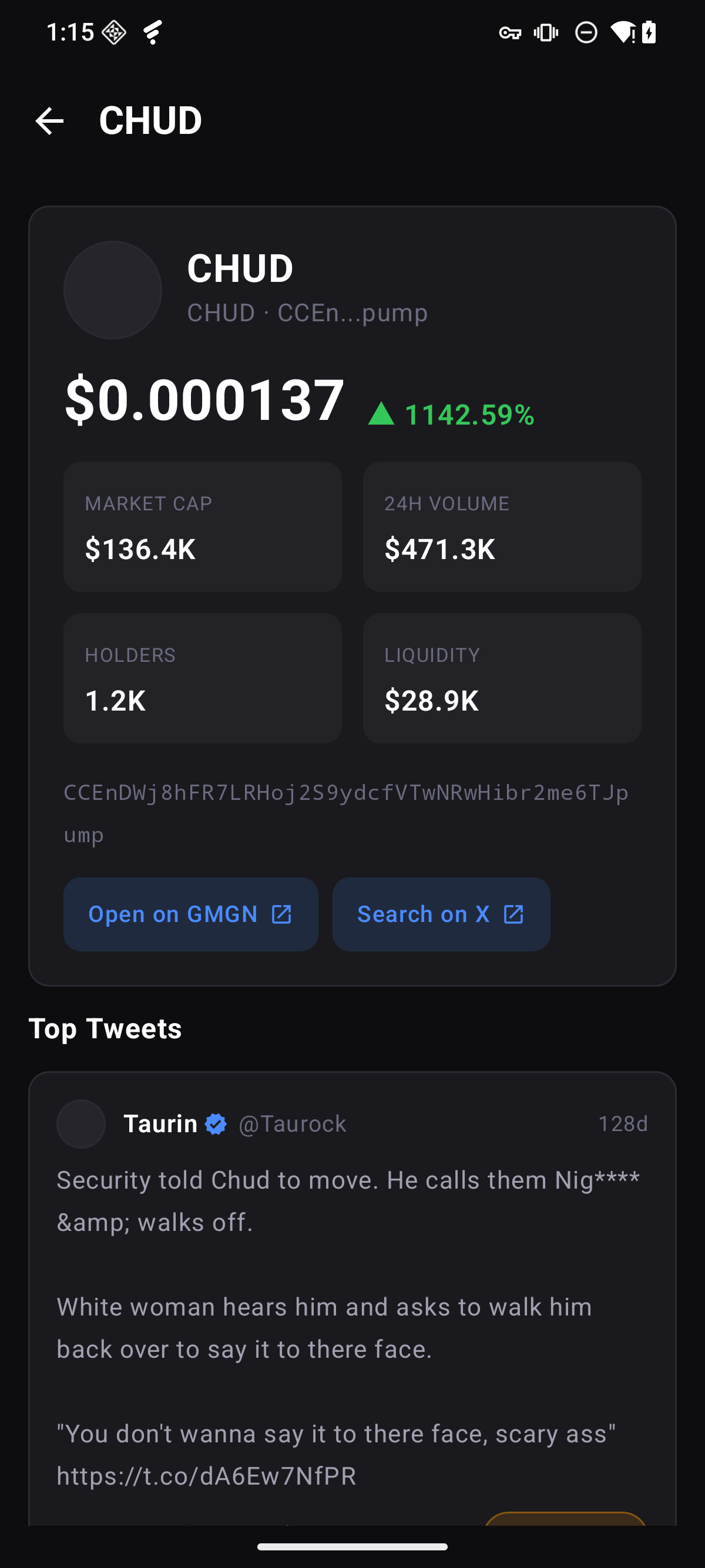 Don't Fomo token detail
